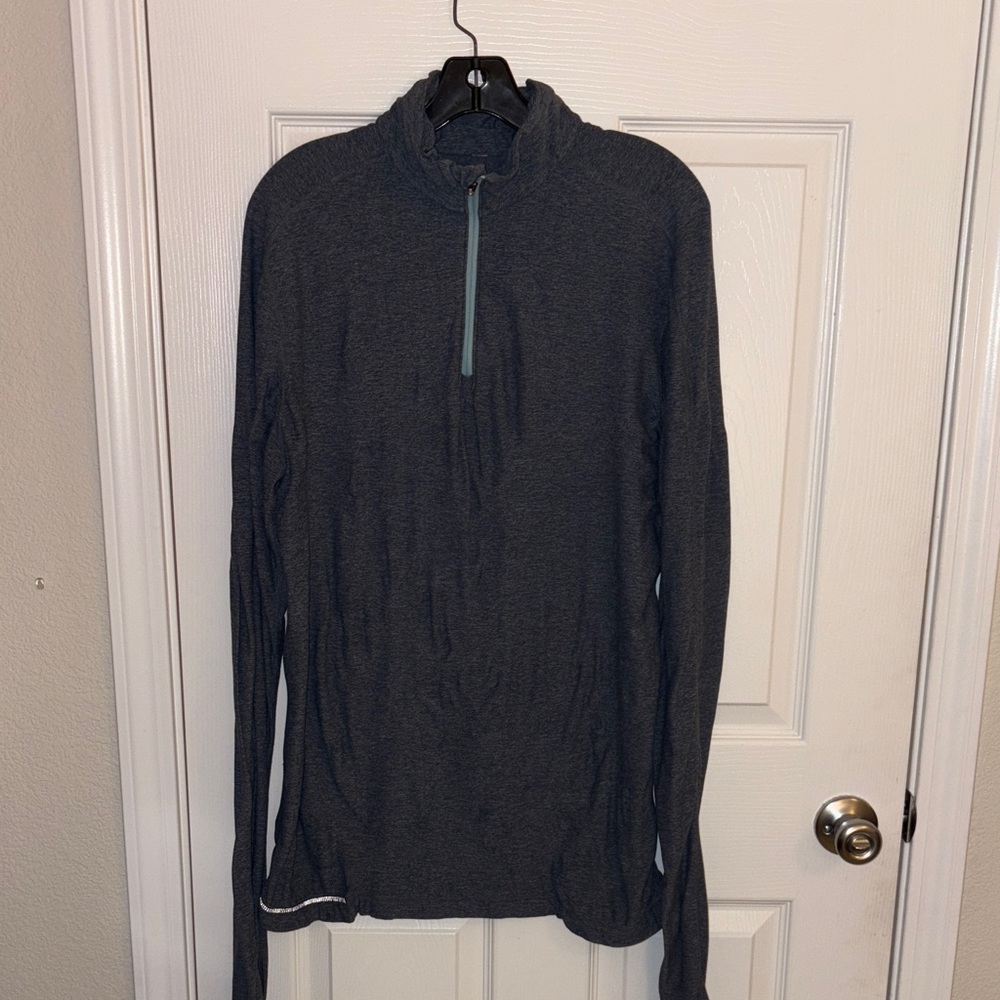 lululemon athletica Men's Dark Gray Zip-Up Sweater